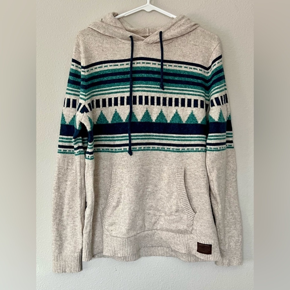 Y2K Vintage Hollister Abercrombie Sweater Hoodie- Men's Size Large - Picture 1 of 7